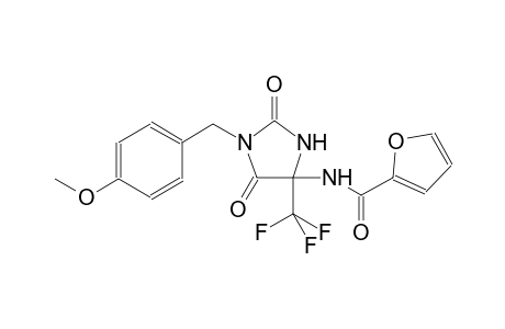 N-[1-(4-methoxybenzyl)-2,5-dioxo-4-(trifluoromethyl)-4-imidazolidinyl]-2-furamide