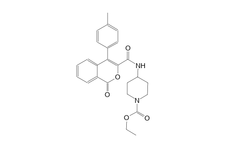 1-piperidinecarboxylic acid, 4-[[[4-(4-methylphenyl)-1-oxo-1H-2-benzopyran-3-yl]carbonyl]amino]-, ethyl ester
