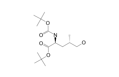 TERT.-BUTYL-(2S,4S)-N-TERT.-BUTOXYCARBONYL-5-HYDROXYLEUCINE