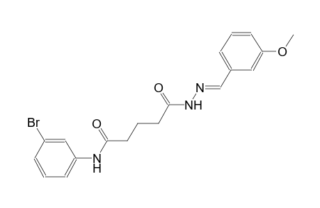 pentanoic acid, 5-[(3-bromophenyl)amino]-5-oxo-, 2-[(E)-(3-methoxyphenyl)methylidene]hydrazide