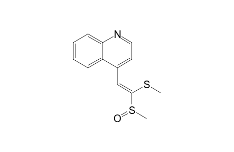 1-(4-Quinolinyl)-2-(methylsulfinyl)-2-(methylthio)ethene