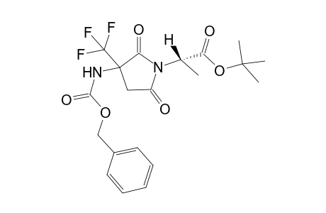 t-Butyl 2-(3-benzyloxycarbonylamino-3-trifluoromethylpyrrolidin-2,5-dion-1-yl)propionate isomer