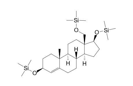 3.beta.,17.beta.,18-trihydroxy-4-androstene TMS