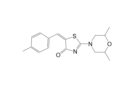 (5E)-2-(2,6-dimethyl-4-morpholinyl)-5-(4-methylbenzylidene)-1,3-thiazol-4(5H)-one