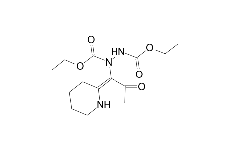 Diethyl 1-[acetyl(hexahydro-2'-pyridinylidene)methyl-1,2-hydrazinedicarboxylate