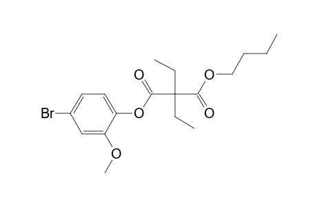 Diethylmalonic acid, 4-bromo-2-methoxyphenyl butyl ester