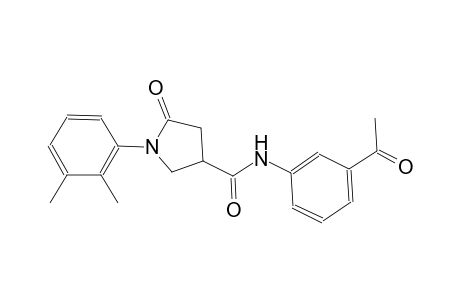 3-pyrrolidinecarboxamide, N-(3-acetylphenyl)-1-(2,3-dimethylphenyl)-5-oxo-