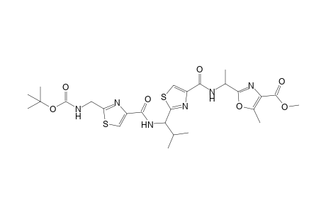 Methyl 2-[1-({2-[1-({2-[(tert-butoxycarbonylamino)methyl]thiazol-4-yl}carbonylamino)-2-methylpropyl]thiazole-4-yl}carbonylamino)ethyl]-5-methyloxazole-4-carboxylate