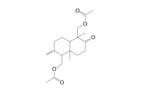 2,7-Bis(acetoxymethyl)-3-methylene-1,7-dimethylbicyclo[4.4.0]decan-8-one