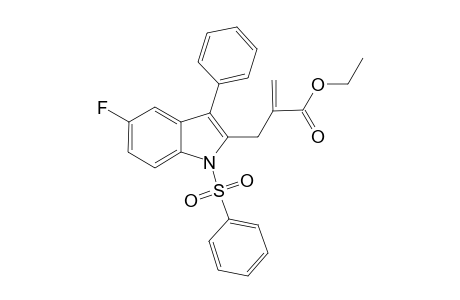 2-(1-Benzenesulfonyl-5-fluoro-3-phenyl-1H-indol-2-ylmethyl)-acrylic acid ethyl ester