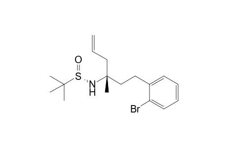 (S(S),3S)-1-(2-Bromophenyl)-N-(tert-butylsulfinyl)-3-methylhex-5-en-3-amine