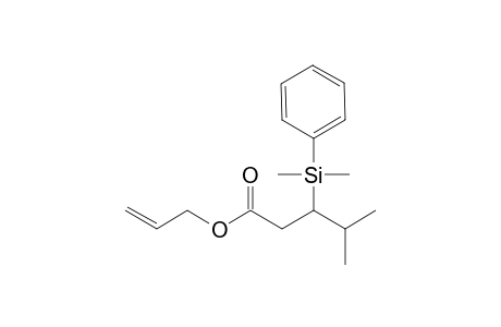 3-[dimethyl(phenyl)silyl]-4-methyl-valeric acid allyl ester