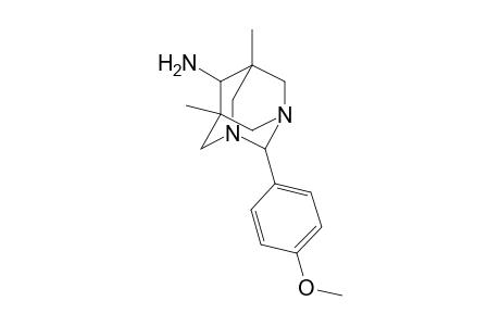 6-Amino-5,7-dimethyl-2-(4-methoxyphenyl)-1,3-diazaadamantane