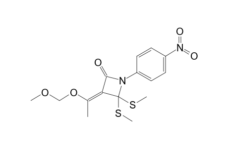 3-[(E)-1-Methoxymethoxyethylidene]-4,4-bis(methylsulfanyl)-1-(4-nitrophenyl)azetidin-2-one