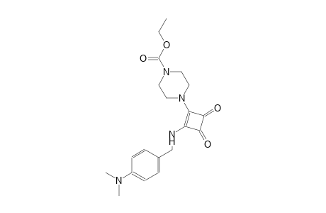 1-piperazinecarboxylic acid, 4-[2-[[[4-(dimethylamino)phenyl]methyl]amino]-3,4-dioxo-1-cyclobuten-1-yl]-, ethyl ester