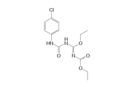 Carbamic acid, [[[[(4-chlorophenyl)amino]carbonyl]amino]ethoxymethylene]-, ethyl ester