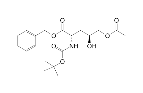 Benzyl (2S,4R)-5-acetoy-2-[(tert-butoxycarbonyl)amino]-4-hydroxypentanoate