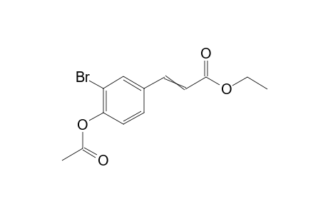 Ethyl 3-(4-Acetoxy-3-bromophenyl)acrylate