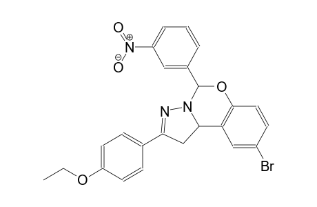 4-[9-bromo-5-(3-nitrophenyl)-1,10b-dihydropyrazolo[1,5-c][1,3]benzoxazin-2-yl]phenyl ethyl ether