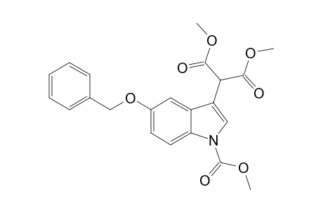 DIMETHYL-2-(5-BENZYLOXY-1-CARBOMETHOXY-1H-INDOL-3-YL)-MALONATE