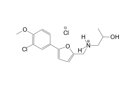 N-{[5-(3-chloro-4-methoxyphenyl)-2-furyl]methyl}-2-hydroxy-1-propanaminium chloride