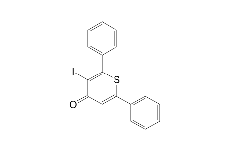 4H-Thiopyran-4-one, 3-iodo-2,6-diphenyl-