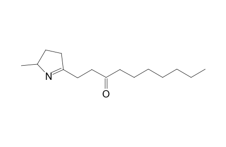 1-(2-Methyl-3,4-dihydro-2H-pyrrol-5-yl)decan-3-one