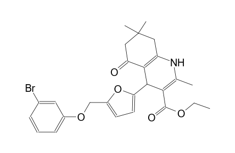 ethyl 4-{5-[(3-bromophenoxy)methyl]-2-furyl}-2,7,7-trimethyl-5-oxo-1,4,5,6,7,8-hexahydro-3-quinolinecarboxylate