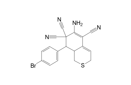 6-Amino-8-(4-bromophenyl)-8,8a-dihydro-1H-isothiochromene-5,7,7(3H)-tricarbonitrile