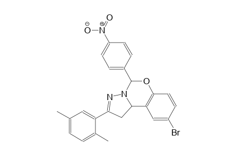 9-bromo-2-(2,5-dimethylphenyl)-5-(4-nitrophenyl)-1,10b-dihydropyrazolo[1,5-c][1,3]benzoxazine