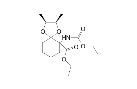 2-(Ethoxycarbonyl)-2-(ethoxycarbonylamino)cyclohexanone (1S,2R)1,2-dimethylethylidene ketal