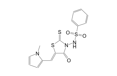 N-{(5Z)-5-[(1-methyl-1H-pyrrol-2-yl)methylene]-4-oxo-2-thioxo-1,3-thiazolidin-3-yl}benzenesulfonamide