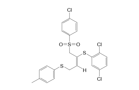 (E)-1-[(p-chlorophenyl)sulfonyl]-2-[(2,5-dichlorophenyl)thio]-4-(p-tolylthio)-2-butene