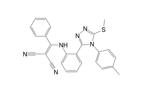 2-[[2-[4-(4-methylphenyl)-5-(methylthio)-1,2,4-triazol-3-yl]anilino]-phenylmethylidene]propanedinitrile