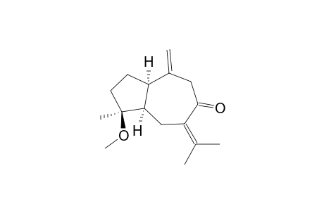 6(1H)-Azulenone, octahydro-1-methoxy-1-methyl-4-methylene-7-(1-methylethylidene)-, (1.alpha.,3a.alpha.,8a.alpha.)-(.+-.)-