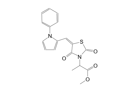 methyl 2-{(5E)-2,4-dioxo-5-[(1-phenyl-1H-pyrrol-2-yl)methylene]-1,3-thiazolidin-3-yl}propanoate
