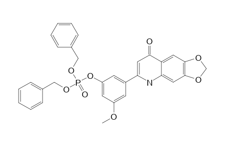 DIBENZYL-3-(6,7-METHYLENE-DIOXY-QUINOLIN-2-YL)-5-METHOXYPHENYL-PHOSPHATE