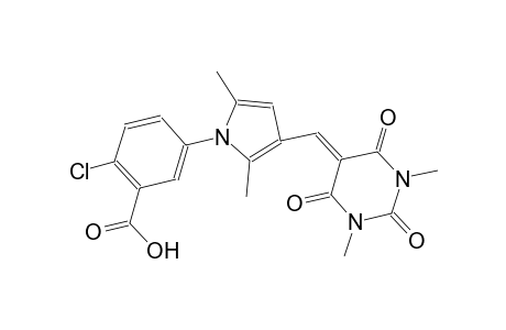 2-chloro-5-{3-[(1,3-dimethyl-2,4,6-trioxotetrahydro-5(2H)-pyrimidinylidene)methyl]-2,5-dimethyl-1H-pyrrol-1-yl}benzoic acid