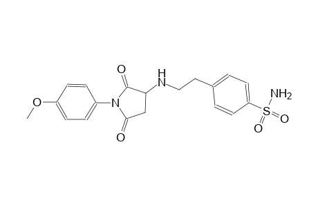 4-(2-{[1-(4-methoxyphenyl)-2,5-dioxo-3-pyrrolidinyl]amino}ethyl)benzenesulfonamide
