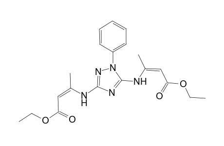 (2Z,2'Z)-Diethyl 3,3'-(1-phenyl-1H-1,2,4-triazole-3,5diyl)bis(azanediyl)dibut-2-enoate
