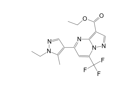 ethyl 5-(1-ethyl-5-methyl-1H-pyrazol-4-yl)-7-(trifluoromethyl)pyrazolo[1,5-a]pyrimidine-3-carboxylate