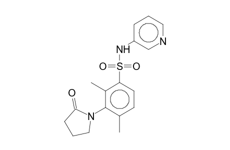 2,4-Dimethyl-3-(2-oxo-1-pyrrolidinyl)-N-(3-pyridinyl)benzenesulfonamide
