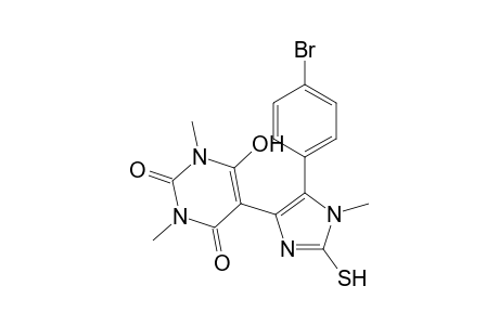 5-[5-(4-Bromophenyl)-1-methyl-2-sulfanyl-1H-imidazol-4-yl]-6-hydroxy-1,3-dimethylpyrimidine-2,4(1H,3H)-dione