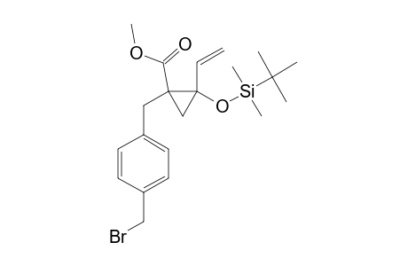 METHYL-1-(4-BROMOMETHYL-BENZYL)-T-2-TERT.-BUTYLDIMETHYLSILOXY-C-2-VINYL-R-1-CYCLOPROPANECARBOXYLATE