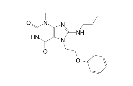 3-methyl-7-(2-phenoxyethyl)-8-(propylamino)-3,7-dihydro-1H-purine-2,6-dione