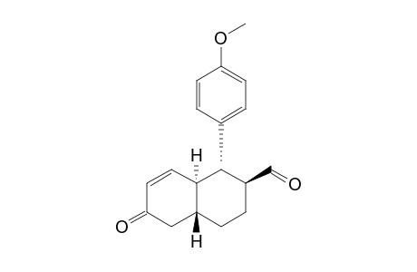 (1S,2S,4aR,8aS)-1-(4-methoxy-phenyl)-6-oxo-1,2,3,4,4a,5,6,8a-octahydro-naphthalene-2-carbaldehyde