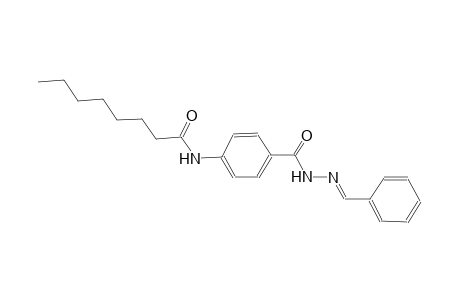 benzoic acid, 4-[(1-oxooctyl)amino]-, 2-[(E)-phenylmethylidene]hydrazide