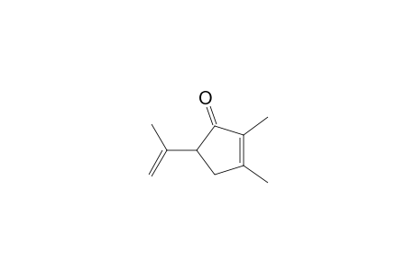 2-Cyclopenten-1-one, 2,3-dimethyl-5-(1-methylethenyl)-