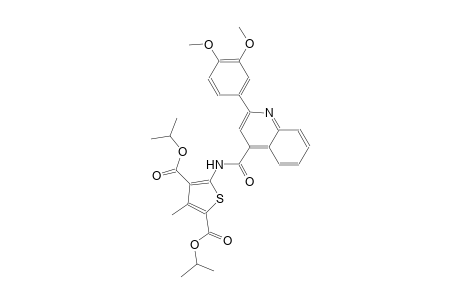diisopropyl 5-({[2-(3,4-dimethoxyphenyl)-4-quinolinyl]carbonyl}amino)-3-methyl-2,4-thiophenedicarboxylate