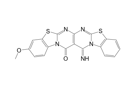 15-imino-10-methoxybenzo[4',5']thiazolo[3',2':1,2]pyrimido[4,5-d]benzo[4,5]thiazolo[3,2-a]pyrimidin-14(15H)-one